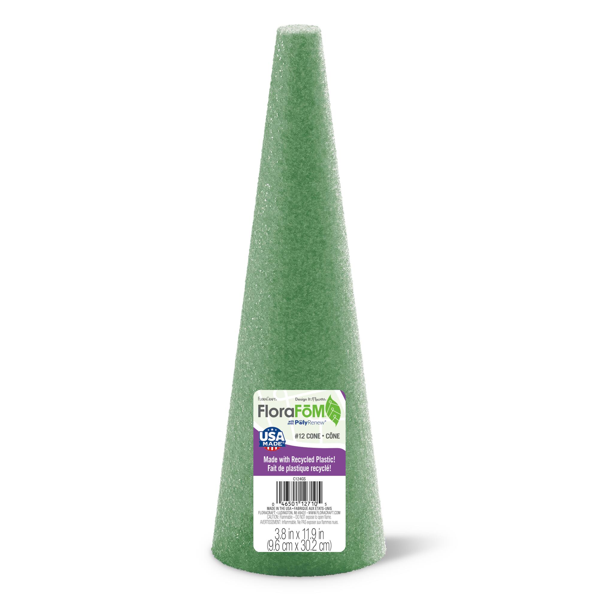 24 Pack: FloraCraft® FloraFōM® Foam Green Cone